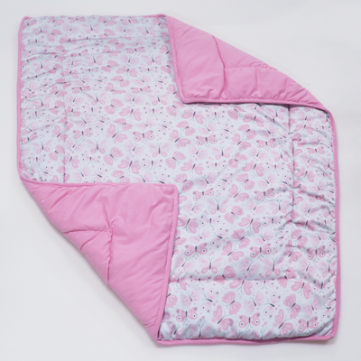 Pink Butterfly- Baby Quilt | Baby Blanket