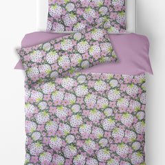 Kradyl Kroft Kids 3 Pcs Bedding Set with Removable Covers | Duvet, Pillow and Lumbar Pillow with 100% Cotton Covers - Very Berry