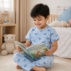 Kitty Kup |Half Sleeves| Checkered Muslin| Soft Unisex Muslin Set for New Born to 6 Years