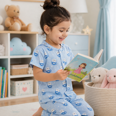 Kitty Kup |Half Sleeves| Checkered Muslin| Soft Unisex Muslin Set for New Born to 6 Years