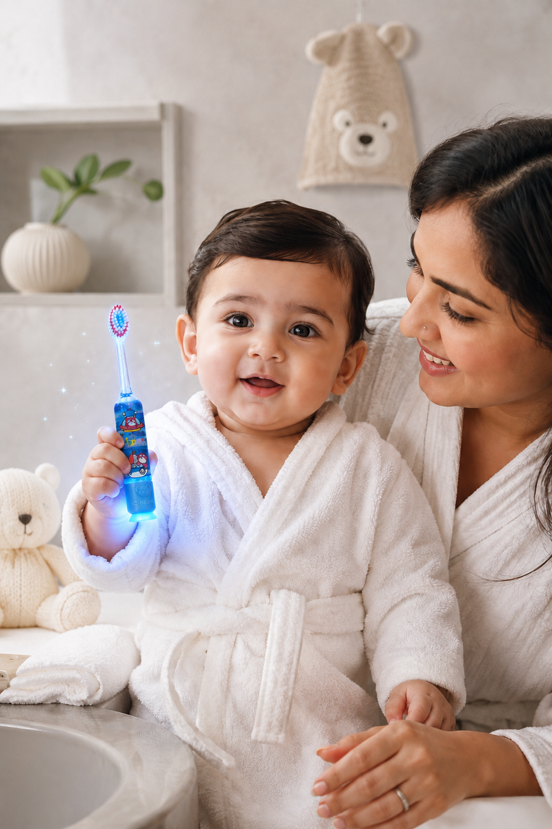Light Glow Design Soft Tooth Brush for 2 to 6 Years - Design 19