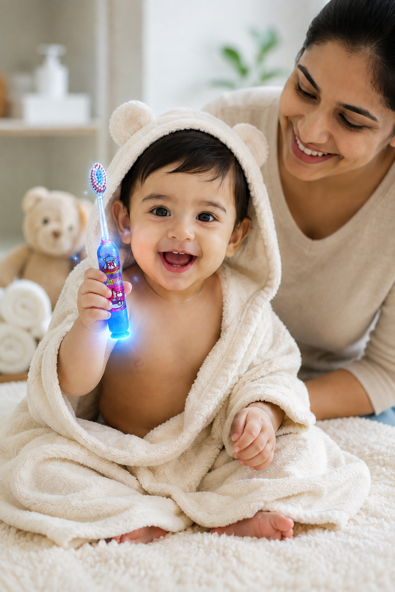 Light Glow Design Soft Tooth Brush for 2 to 6 Years - Design 20