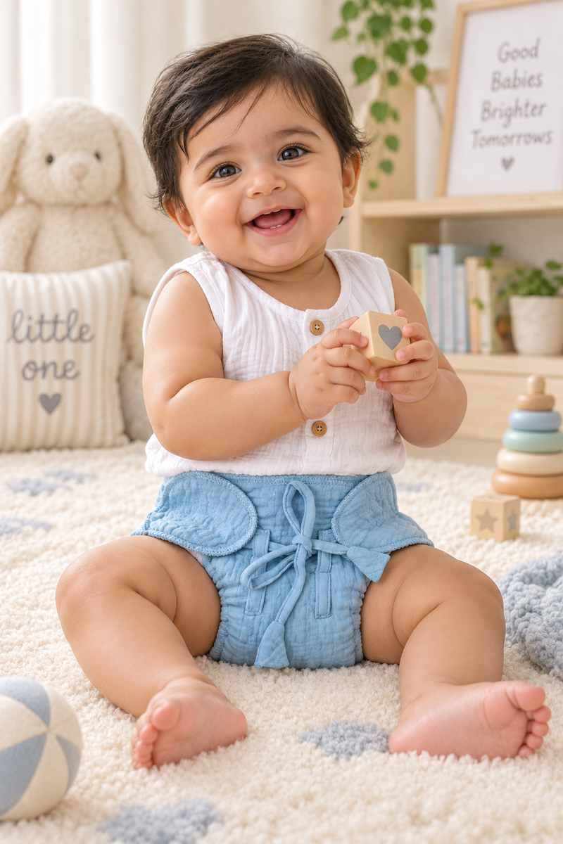 The LanGOAT - 5 Layer Padded Muslin Baby Langots for Diaper Free Time