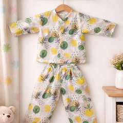 Lemonade | Checkered Muslin | Soft Unisex Muslin Set for New Born to 6 Years