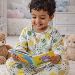 Lemonade | Checkered Muslin | Soft Unisex Muslin Set for New Born to 6 Years