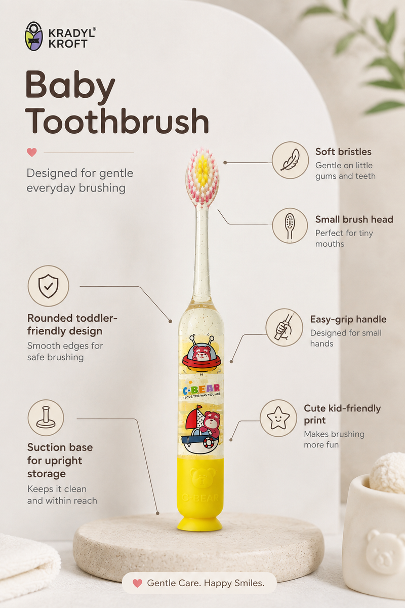 Light Glow Design Soft Tooth Brush for 2 to 6 Years - Design 21