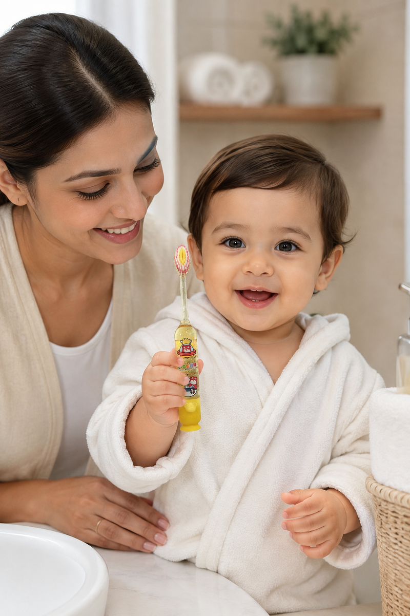 Light Glow Design Soft Tooth Brush for 2 to 6 Years - Design 21