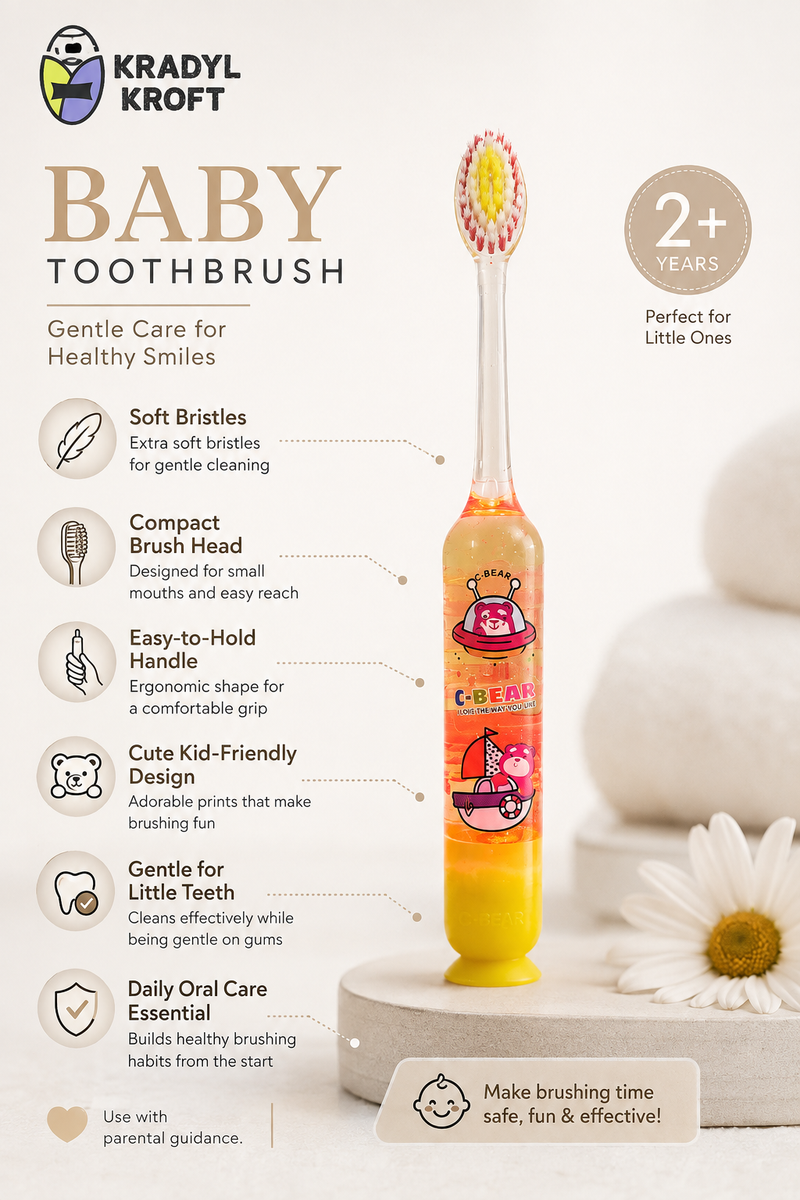 Light Glow Design Soft Tooth Brush for 2 to 6 Years - Design 22
