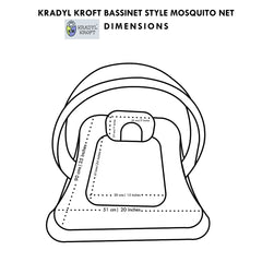 Urban Garden -  Kradyl Kroft Bassinet Style Mosquito Net Bedding for Infants