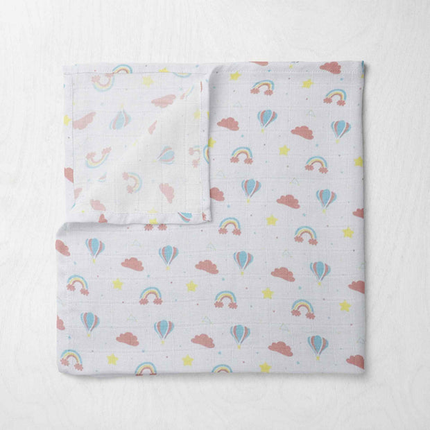 Muslin Clouds N Baloon Swaddle Set of 2