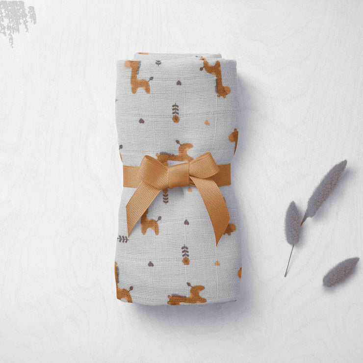 Muslin Dolphin N Giraffe Swaddle Set of 2