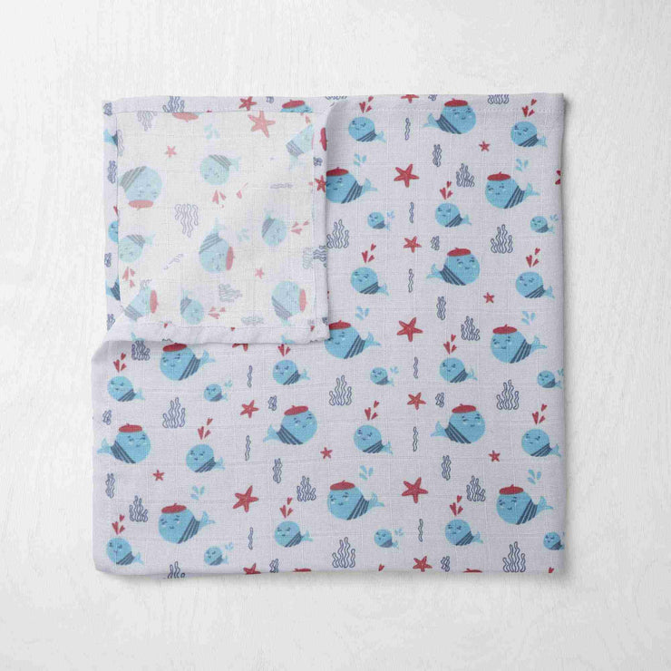 Muslin Balloon N Dolphin Swaddle Set of 2
