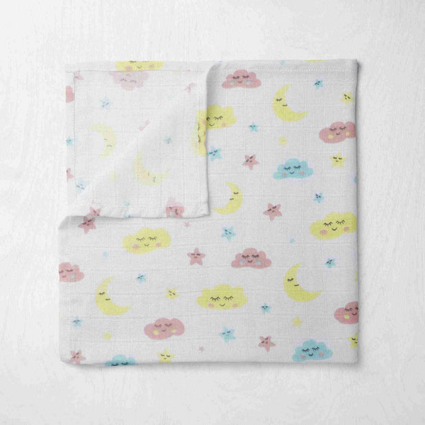 Muslin Clouds N Baloon Swaddle Set of 2