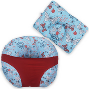 Butterfly Blue Feeding and Head Shaping Pillow- Combo Set