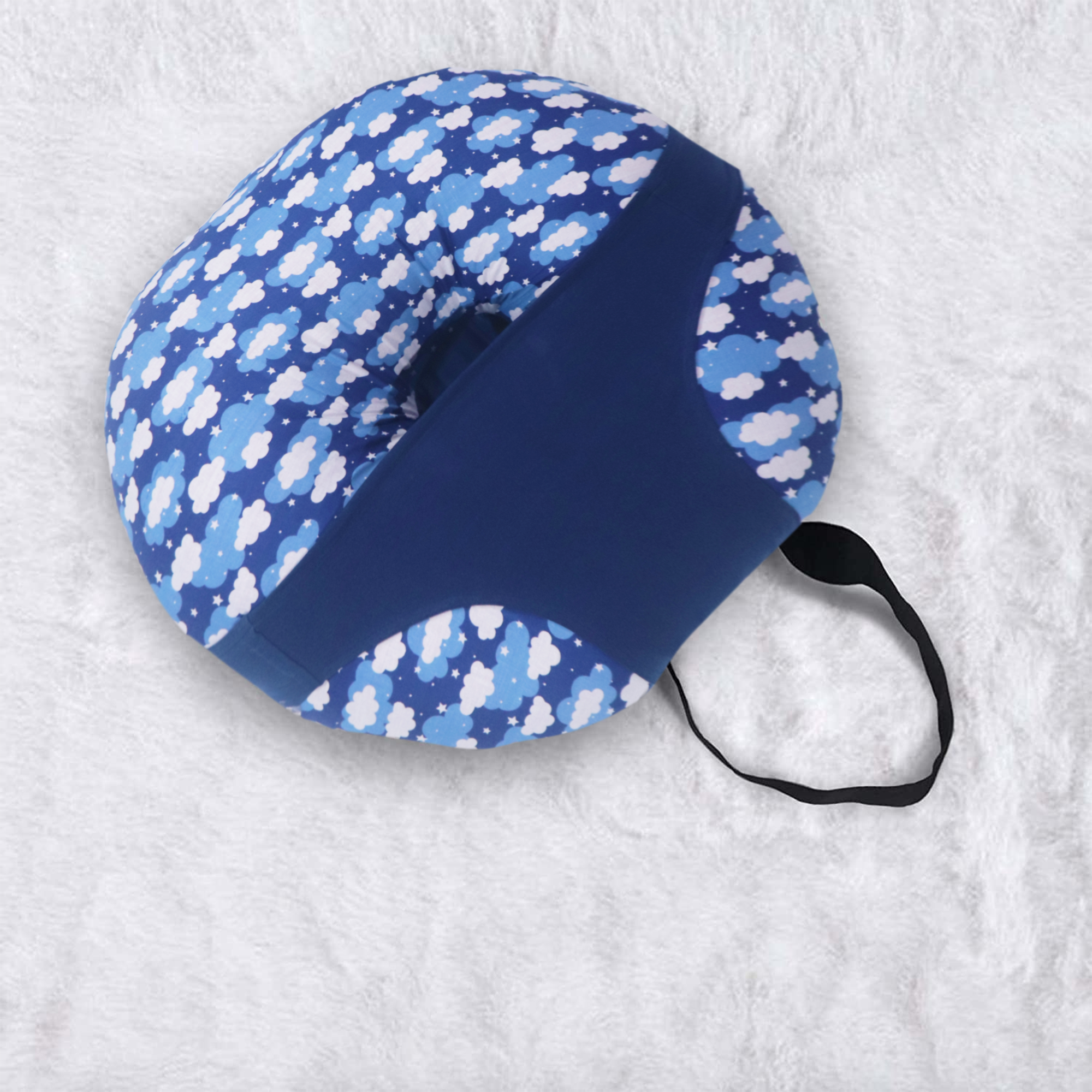 Blue Clouds - Baby Feeding Pillow | Nursing Pillow | Breastfeeding Pillow