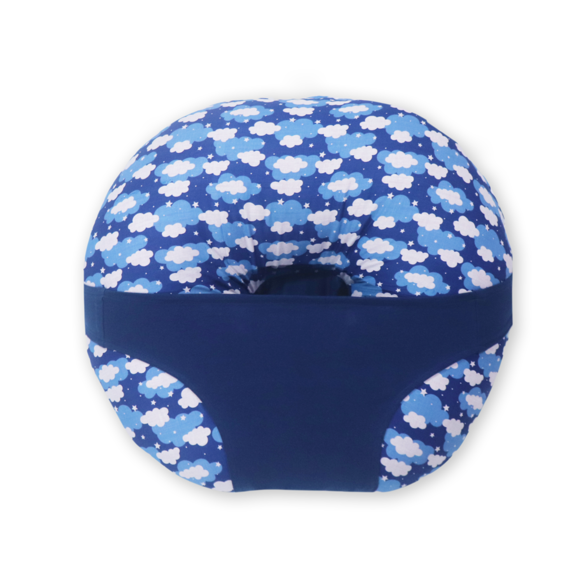 Blue Clouds - Baby Feeding Pillow | Nursing Pillow | Breastfeeding Pillow