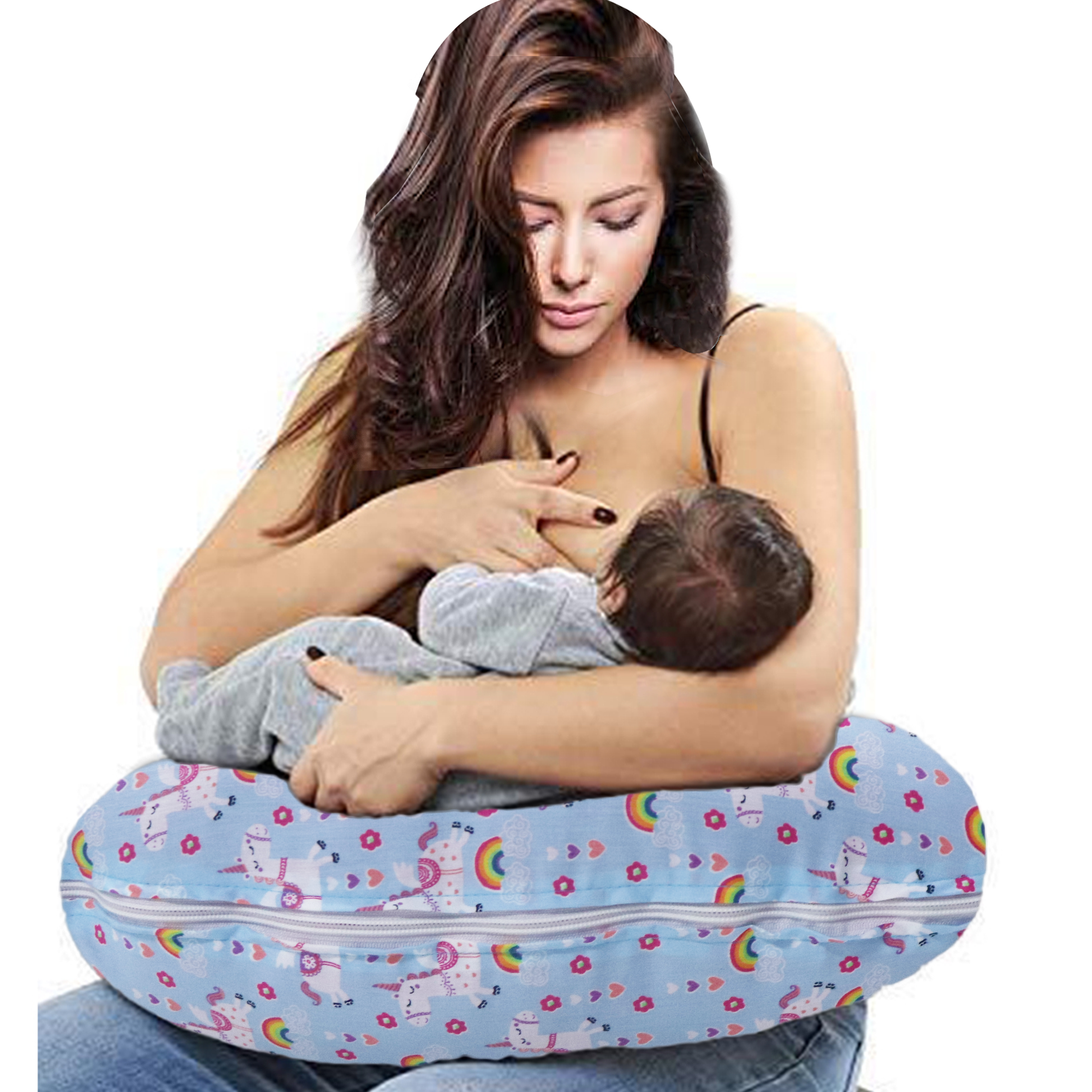 Unicorn Rainbow - Baby Feeding Pillow | Nursing Pillow | Breastfeeding Pillow