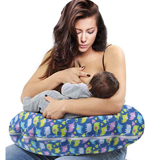 Dancing Elephants - Baby Feeding Pillow | Nursing Pillow | Breastfeeding Pillow