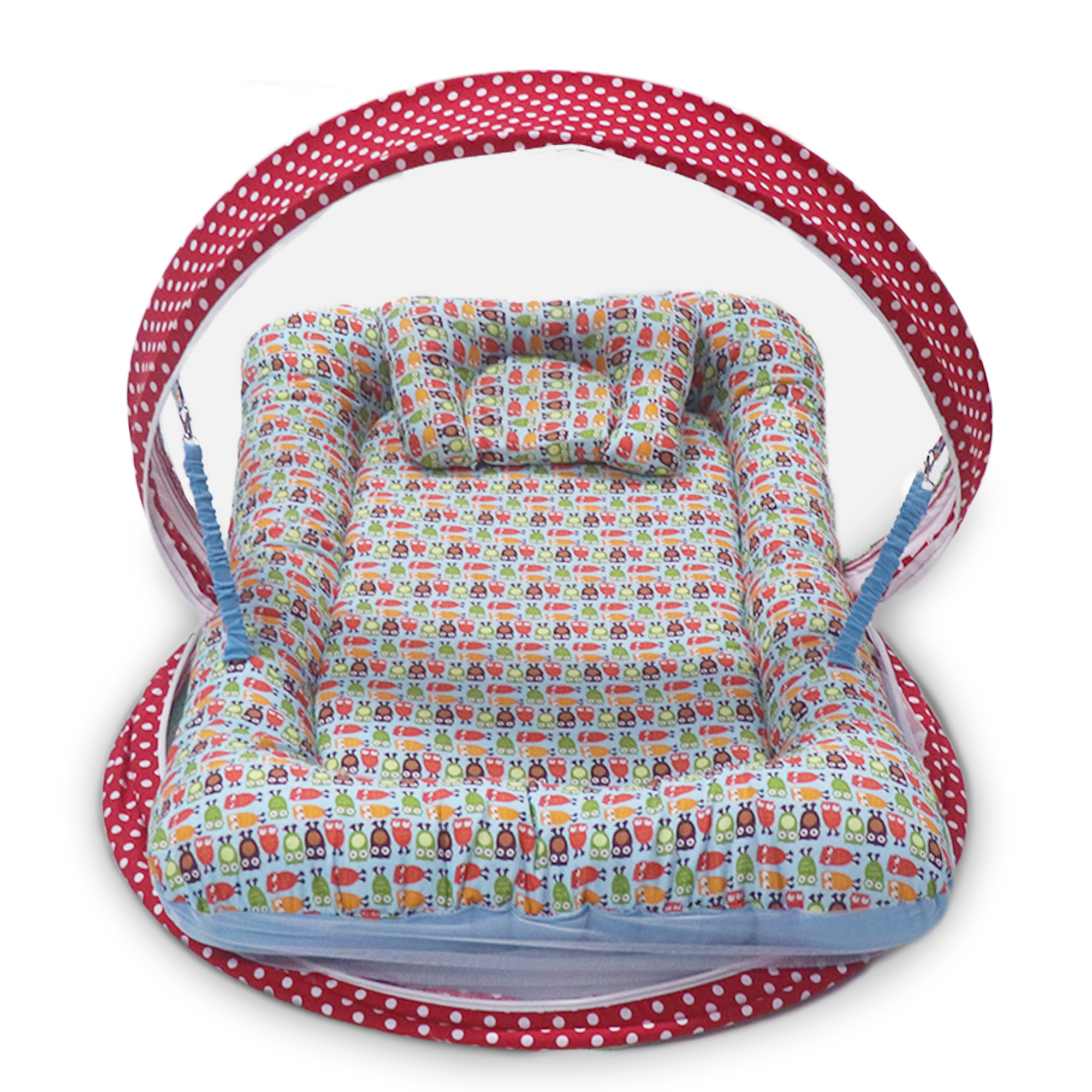 Happy Owls -  Kradyl Kroft Bassinet Style Mosquito Net Bedding for Infants