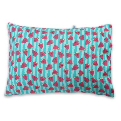 Watermelon Love - Toddler Pillow with 100% Cotton Removable cover - 20 X 15 Inches | Children Pillows