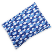 Blue Clouds - Toddler Pillow with 100% Cotton Removable cover - 20 X 15 Inches | Children Pillows