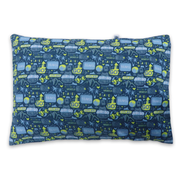 Globetrotter - Toddler Pillow with 100% Cotton Removable cover - 20 X 15 Inches | Children Pillows