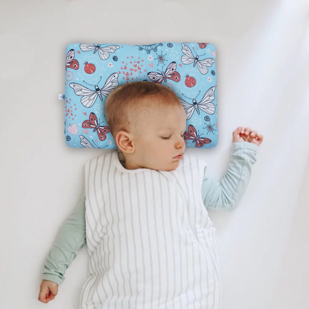 Butterfly Blue Feeding and Head Shaping Pillow- Combo Set