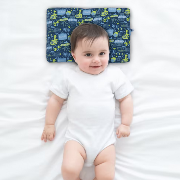 Globetrotter New Born Pillow | Baby Pillow | Head Shaping Pillow