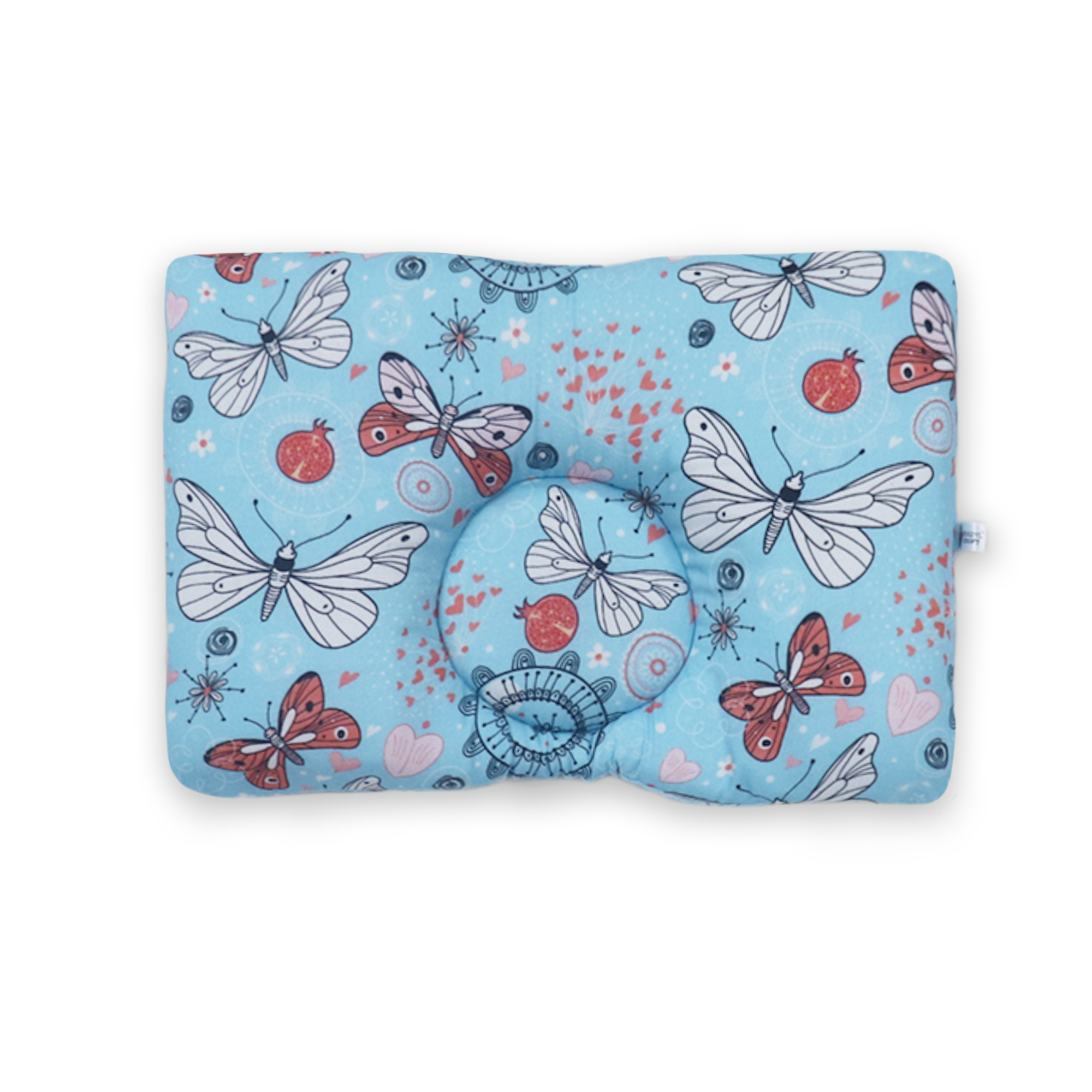 Blue Butterfly New Born Pillow | Baby Pillow | Head Shaping Pillow