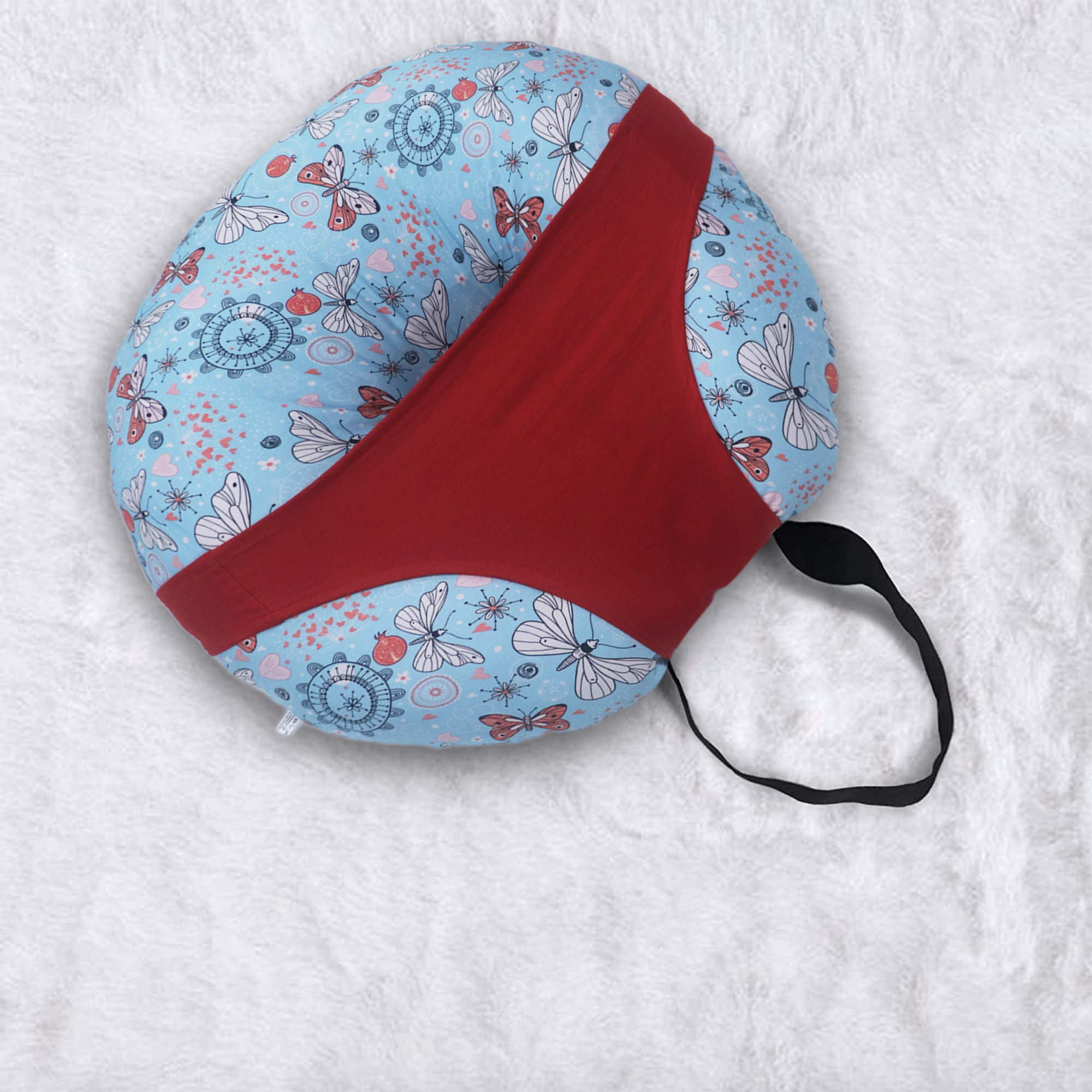 Blue Butterfly - Baby Feeding Pillow | Nursing Pillow | Breastfeeding Pillow