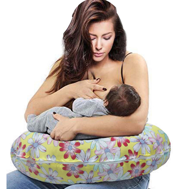 Sunshine Floral - Baby Feeding Pillow | Nursing Pillow | Breastfeeding Pillow