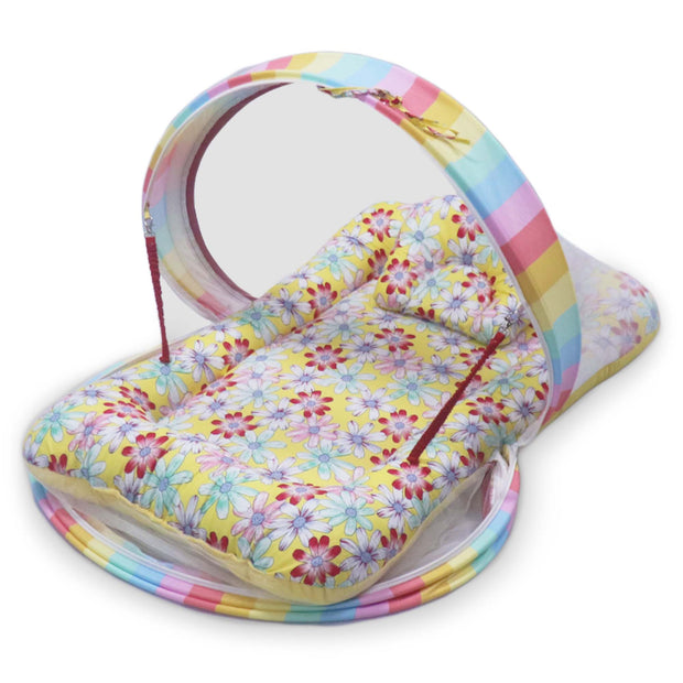 Sunshine Floral -  Kradyl Kroft Bassinet Style Mosquito Net Bedding for Infants