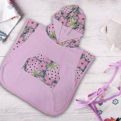 Hooded Poncho Towel - Very Berry