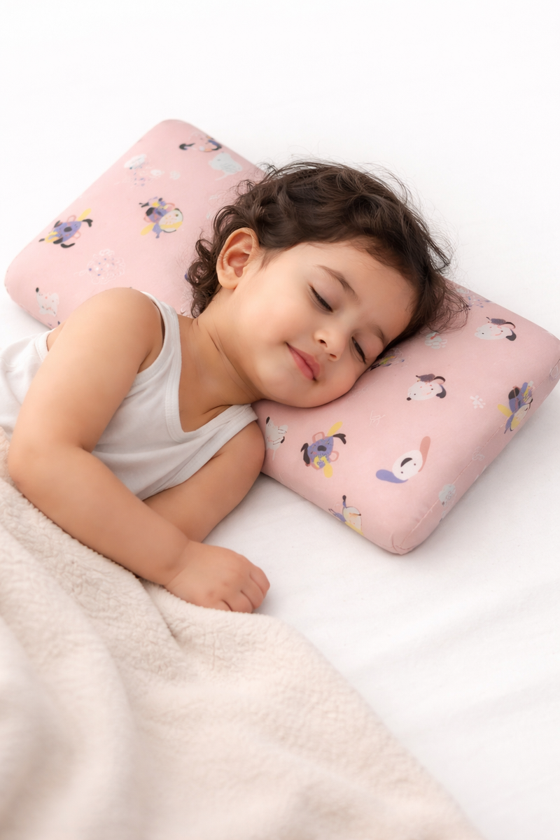Kradyl Kroft Cervical Memory Foam Pillow for Kids 3 to 8 Yrs - Puppy