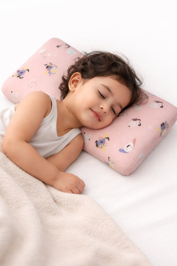 Kradyl Kroft Cervical Memory Foam Pillow for Kids 3 to 8 Yrs - Puppy