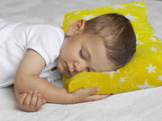 Born Star Yellow Toddler Pillows with 100% Cotton Removable cover - 20 X 15 Inches | Children Pillows