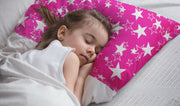 Born Star Fuschia Toddler Pillows with 100% Cotton Removable cover - 20 X 15 Inches | Children Pillows