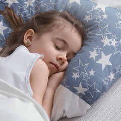 Born Star Grey Toddler Pillows with 100% Cotton Removable cover - 20 X 15 Inches | Children Pillows