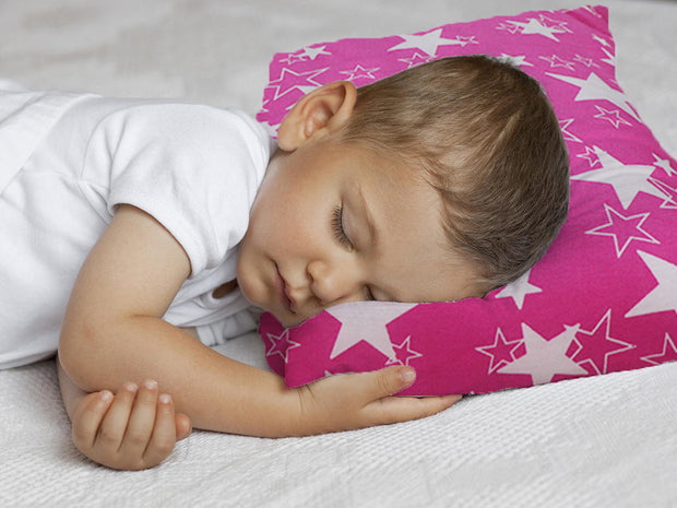 Born Star Fuschia Toddler Pillows with 100% Cotton Removable cover - 20 X 15 Inches | Children Pillows