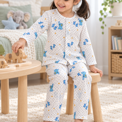 2Ellis |Full Sleeves| 120 GSM Checkered Muslin Fabric |  Soft Unisex Muslin Set for New Born to 6 Years