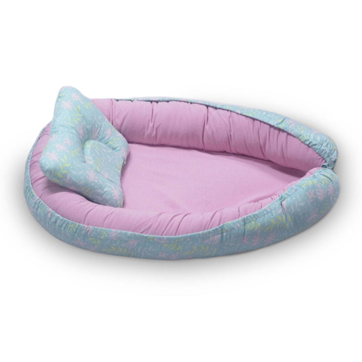 Kradyl Kroft Baby Boat Bed for Babies & Infants | Portable Baby Bedding Set with Pillow | Removable Covers | Double Side Baby Sleeping Bed | Baby Sleeping Pod (Tweety)
