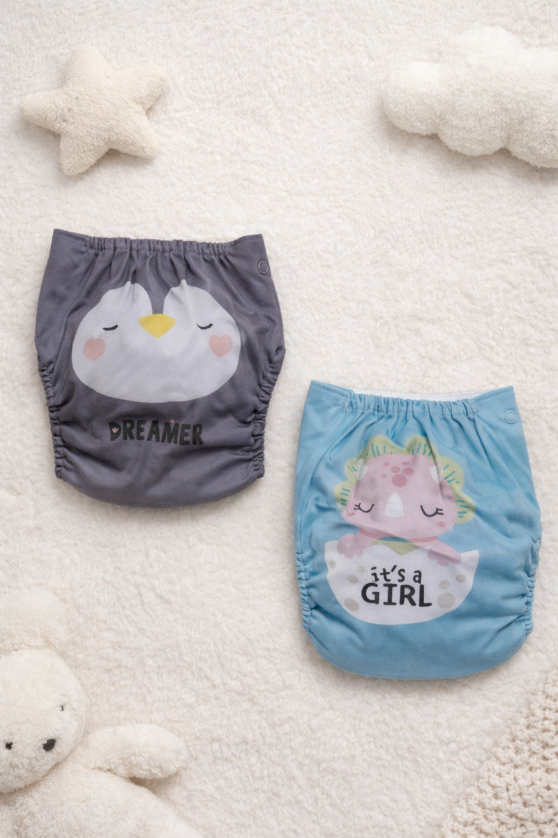 Adjustable Reusable Diaper Pants - Tres