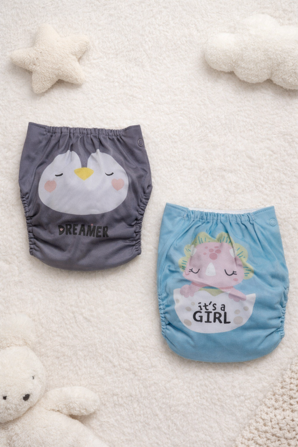 Adjustable Reusable Diaper Pants - Tres