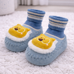 Yellow Bear- Baby Sock Shoes for Infants Babies - 6 to 18 Months