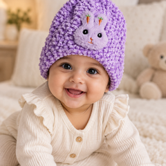Woollen Baby Cap | 6 Months to 5 Years | Good Stretch | Snug Fit - 41
