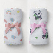 Muslin Balloon N Panda Swaddle Set of 2