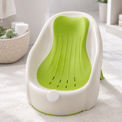 Green Bathtub - Foldable on Stand With Silcone Cradle
