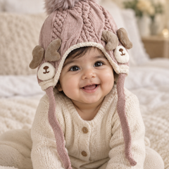Woollen Baby Cap | 6 Months to 5 Years | Good Stretch | Snug Fit - 63