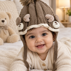 Woollen Baby Cap | 6 Months to 5 Years | Good Stretch | Snug Fit - 58