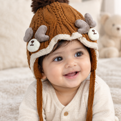 Woollen Baby Cap | 6 Months to 5 Years | Good Stretch | Snug Fit - 60